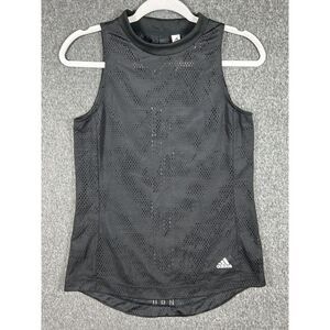 Adidas Women's Perforated Mesh High-Low Athletic Tank Top Size XS